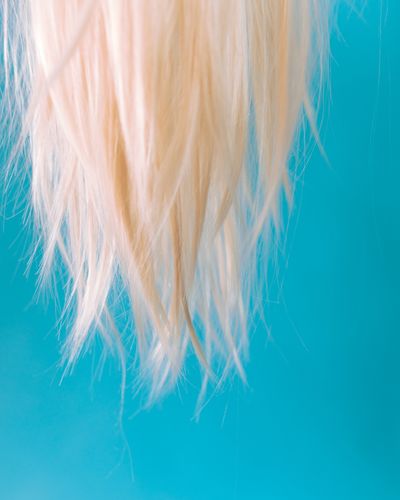 Finished tape-in extensions showing length and movement